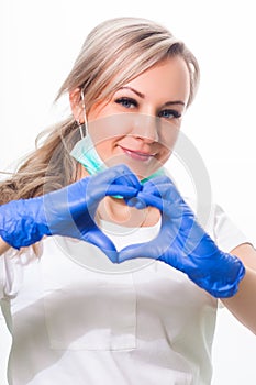 Woman dentist smile