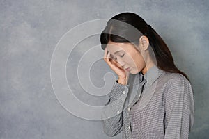 Woman in depression