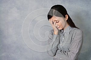 Woman in depression