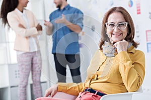 Woman developing her career