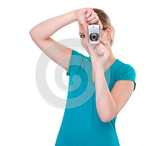 Woman With Digital Camera