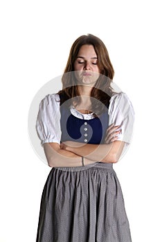 Woman in dirndl