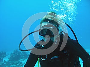 Woman diver