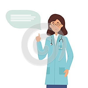 woman doctor consults online . Telemedicine concept. Chat with a medical worker