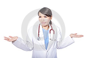 Woman doctor has problem at work