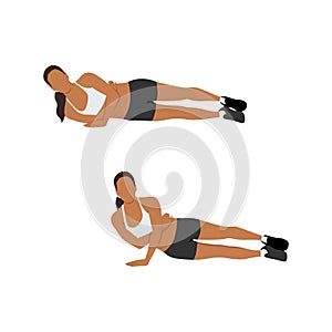 Woman doing One arm tricep push up exercise