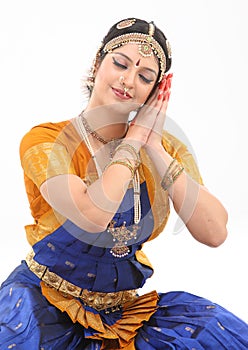 Woman doing the posture in dance