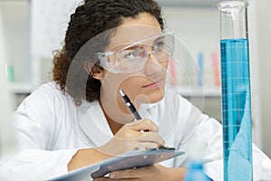 Woman doing research in lab