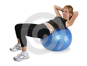 Woman Doing Sit-Ups