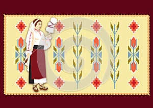 Woman dressed in traditional clothes