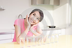Woman drink water