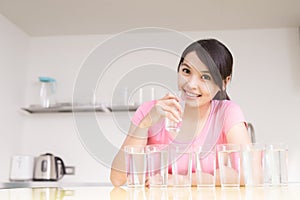 Woman drink water