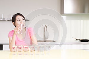 Woman drink water