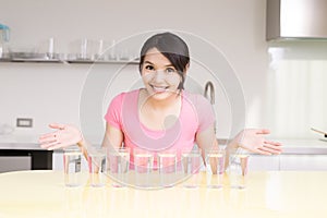 Woman drink water