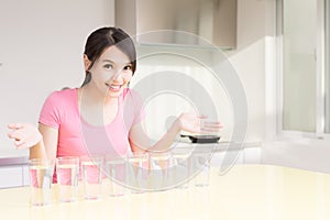 Woman drink water