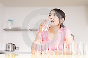 Woman drink water