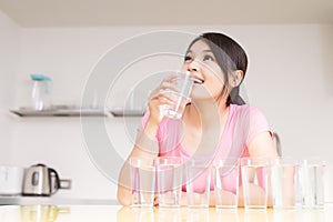 Woman drink water photo