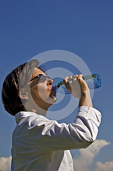 Woman drinking