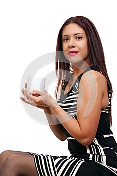 Woman Drinking Coffee