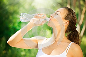 Woman Drinking Water