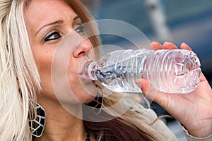 Woman Drinking Water