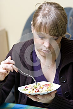 Woman eating