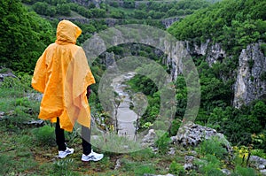 Woman on the Edge of the Canyon photo