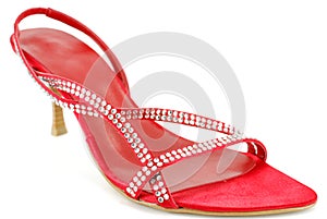 Woman elegance red shoe