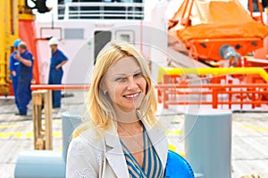 Woman engineer shipbuilder