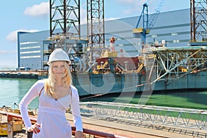 Woman engineer shipbuilder