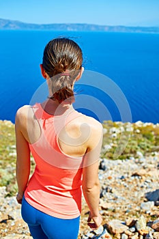 Woman enjoying freedom on travel