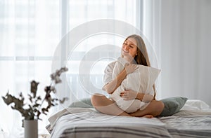 woman enjoying sunny morning