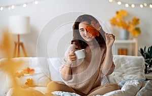 woman enjoying sunny morning