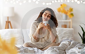 woman enjoying sunny morning