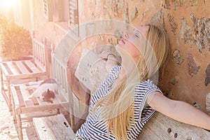 Woman enjoying sunshine