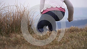 Woman enjoys Yorkshire countryside views