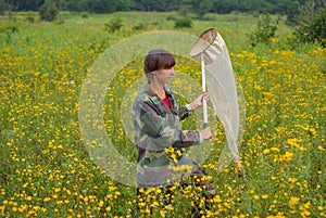 Woman entomologist 4 photo