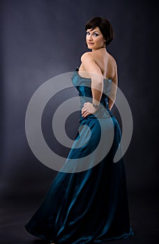 Woman in evening dress