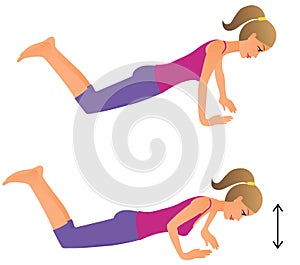 Woman exercising
