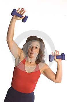 Woman exercising