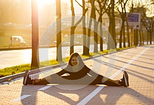 Woman exercising