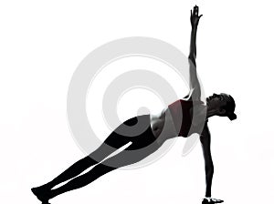 Woman exercising yoga