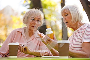 Woman explaining the effect of her vitamins