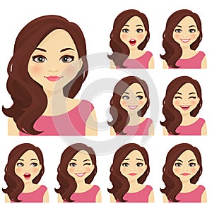 Woman expression set