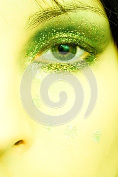 Woman eye make-up