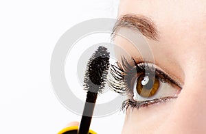 Woman eye with mascara