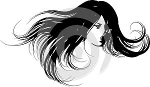 Woman Face Silhouette