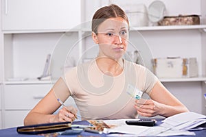 Woman facing financials troubles