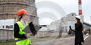 Woman factory inspection