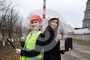 Woman factory inspection